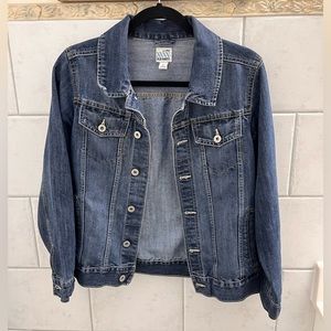 Old Navy Dark Wash Stretch Denim Jean Jacket
